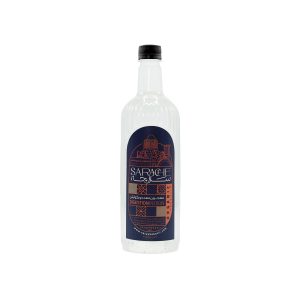 بطری معجون معده و گوارش سراچه در کنار گیاهان دارویی مثل نعناع و رازیانه برای درمان نفخ و سوءهاضمه